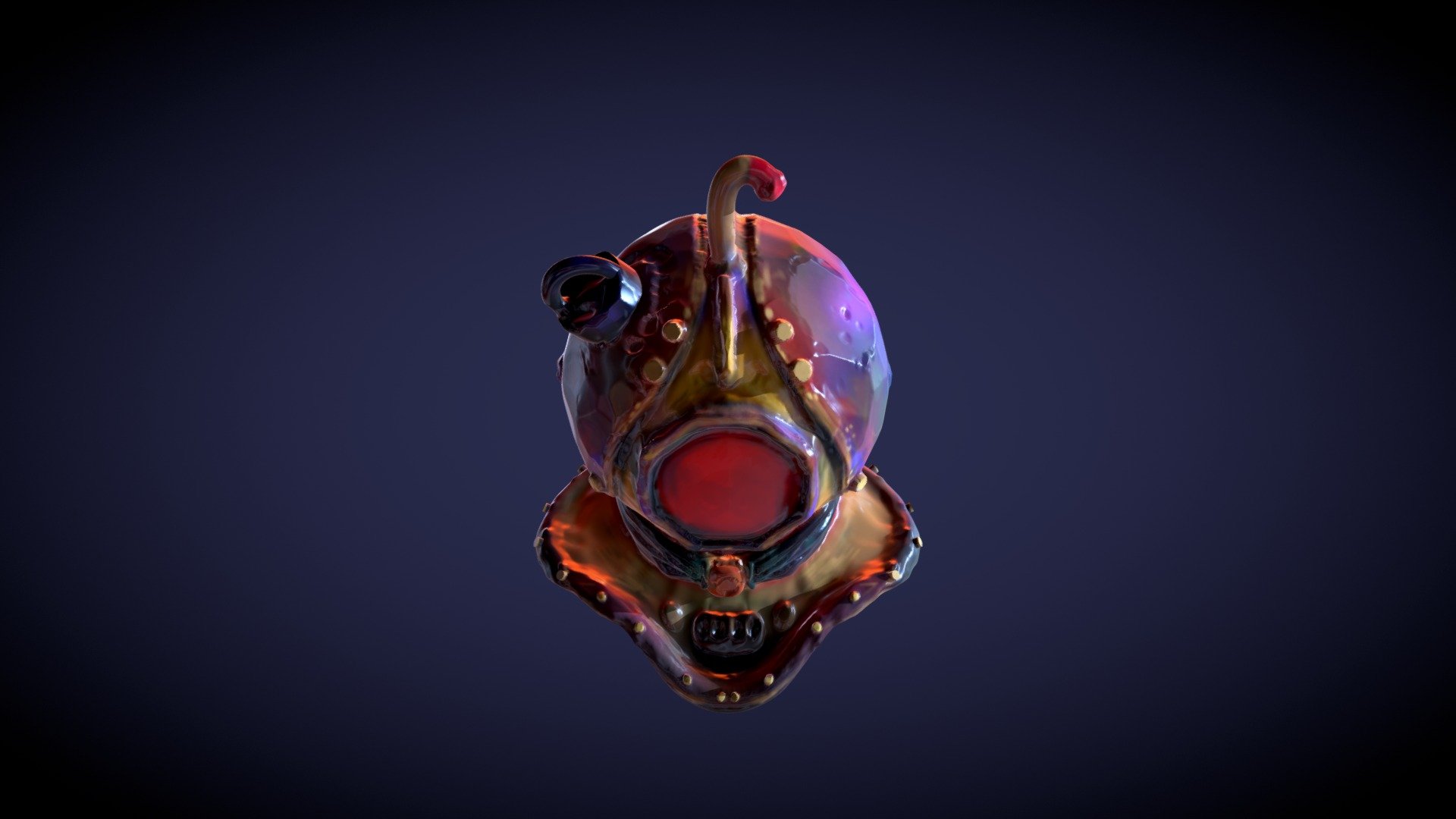 Colored Helmet — Sketchfab embed 3D viewer