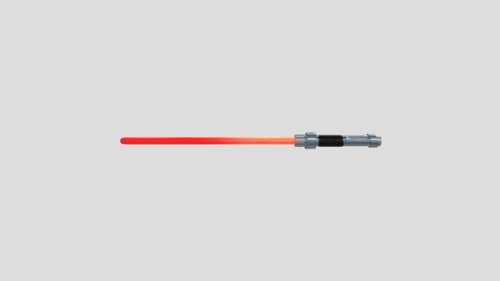 Lightsaber textured 3D Model