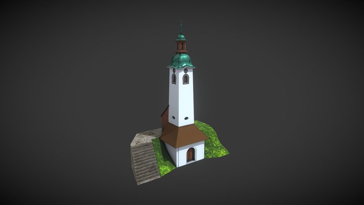 Hutterit Bell Tower 3D Model