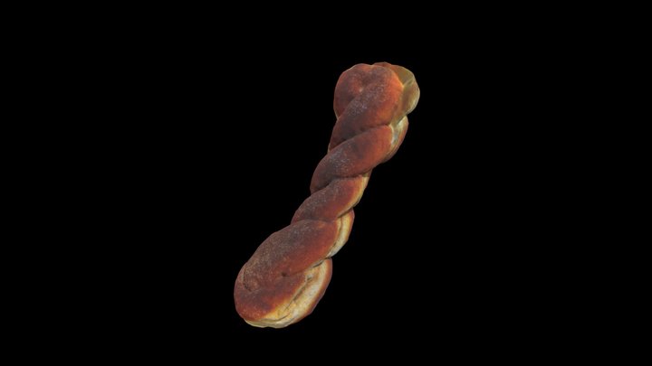 왕꽈배기 3D Model