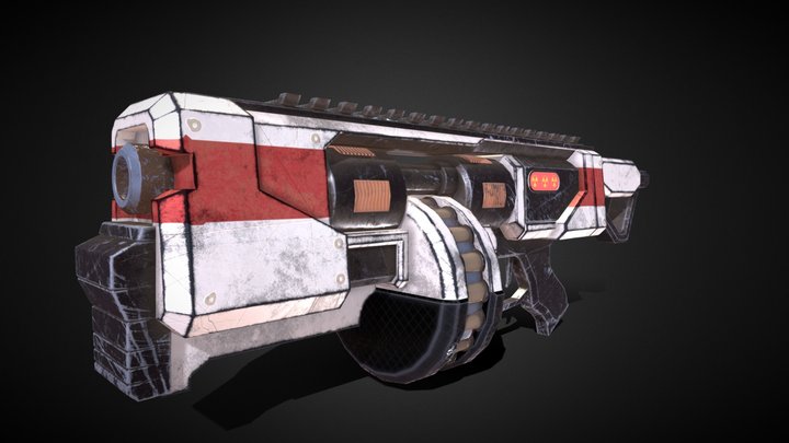 Sci Fi_ Gun 3D Model