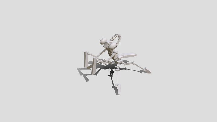 Mechanical Mantis 3D Model