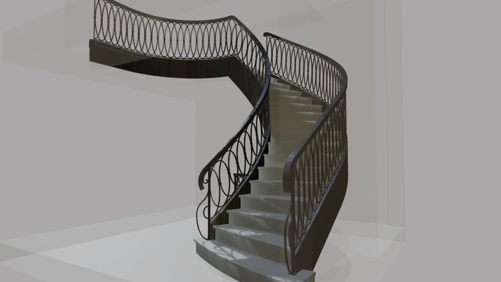 Escalier 102147 R1 3D Model