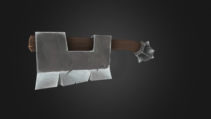weapon_axe_1h_0001 3D Model
