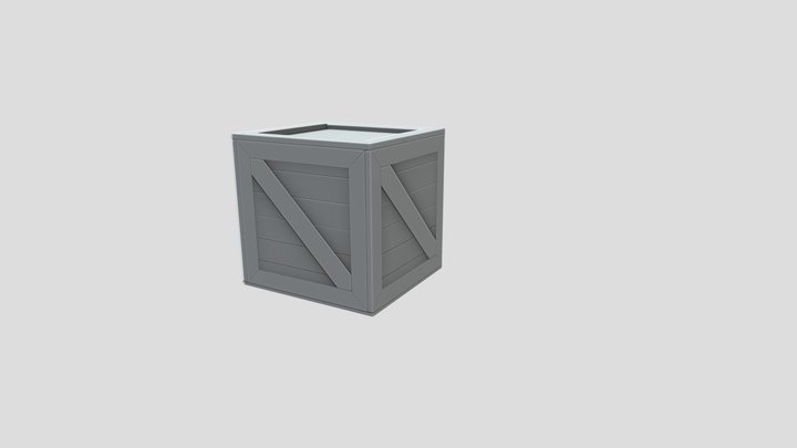 Crate Low 3D Model