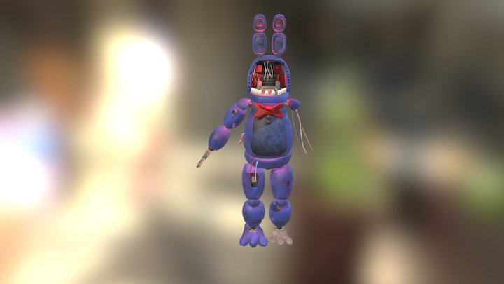 Withered Bonnie 3D Model