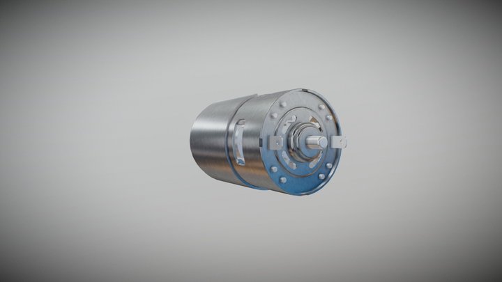 Motor DC animation 3D Model