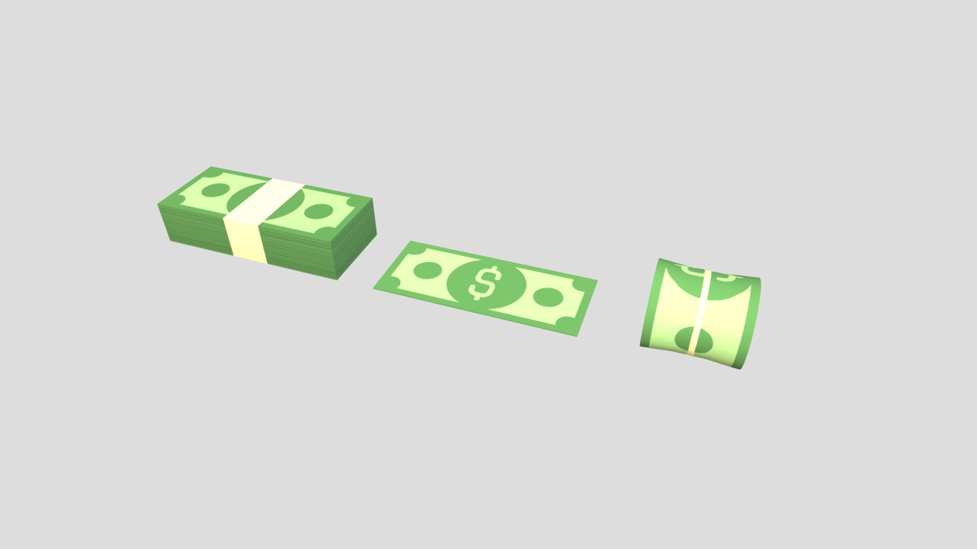 3D model Money Pack - This is a 3D model of the Money Pack. The 3D model is about arrow.