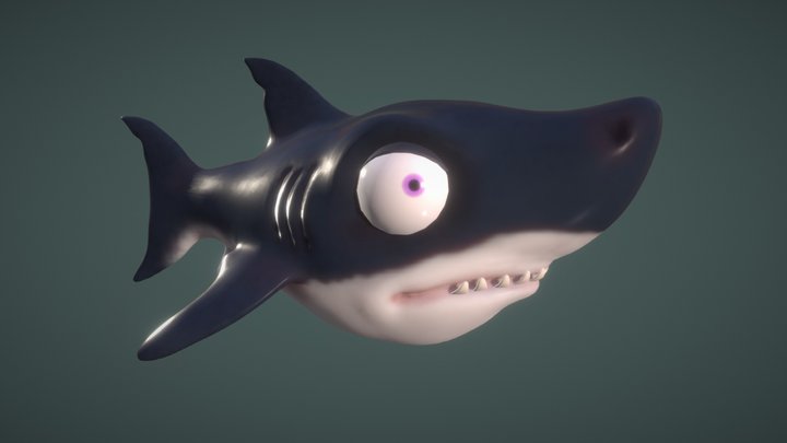 Toon Shark 3D Model