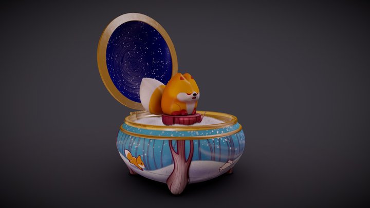 Music Fox 3D Model