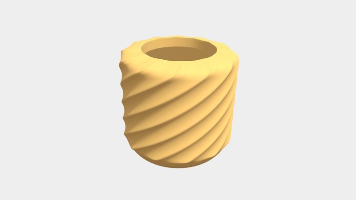 Vase Twist 3D Model