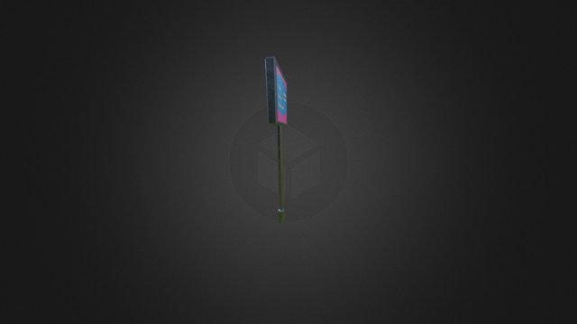FastFood Sign-with Logo 3D Model