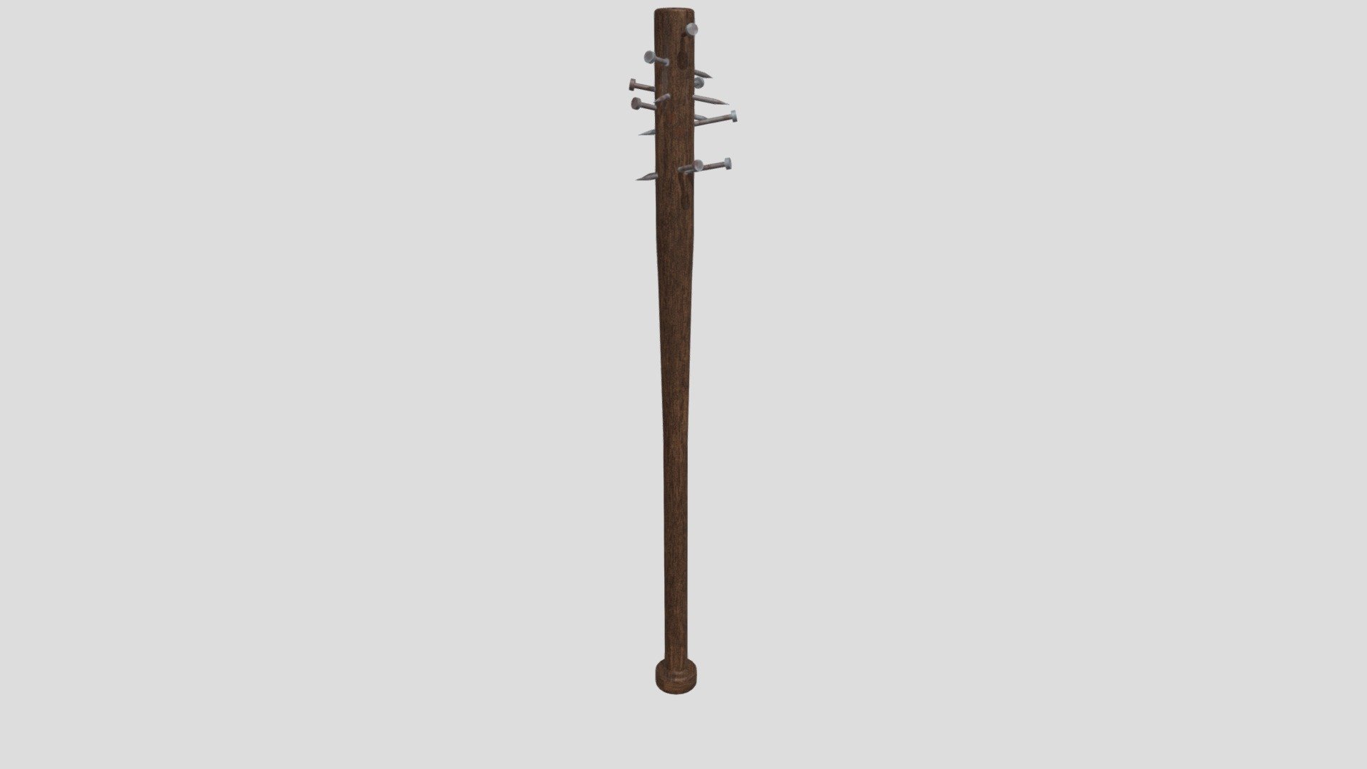 baseball bat with nails