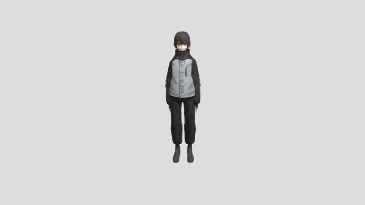 AnimeBoyWithAction 3D Model