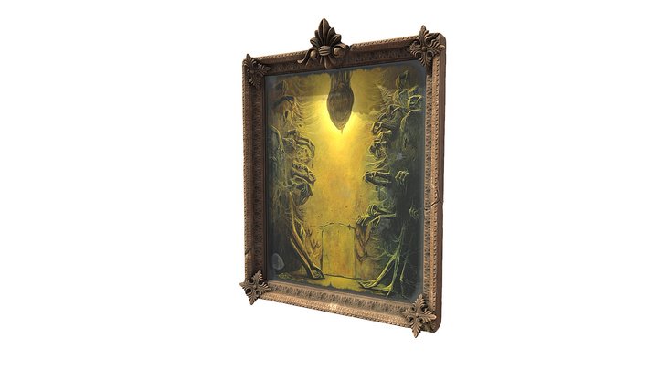 Painting by Zdzislaw Beksinski (3) – Free 3D Model STL