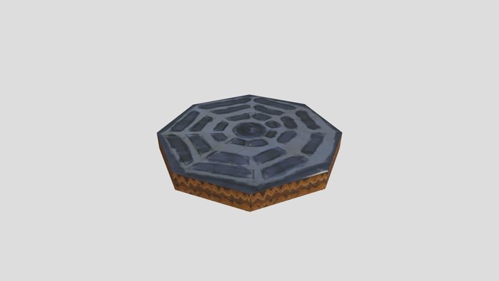 Arts and Craft Manhole cover 3D Model