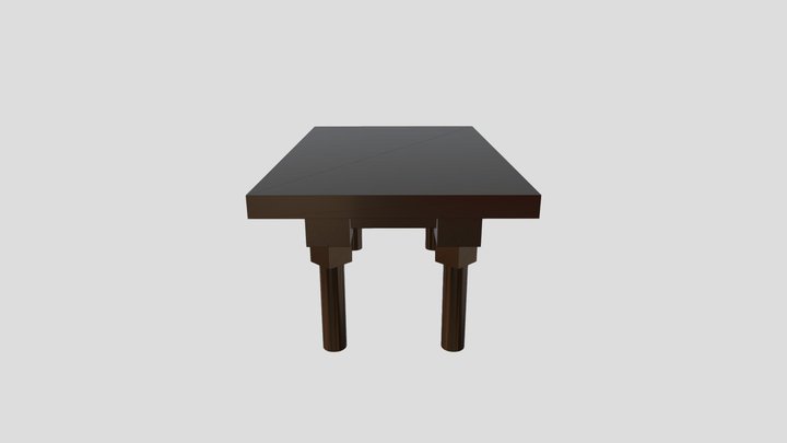 Wooden Table 3D Model