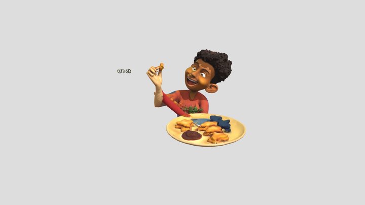 Chicken Stars boi ts tuff 3D Model