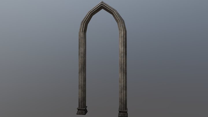 VR Asset - Pillar Arch Complete 3D Model
