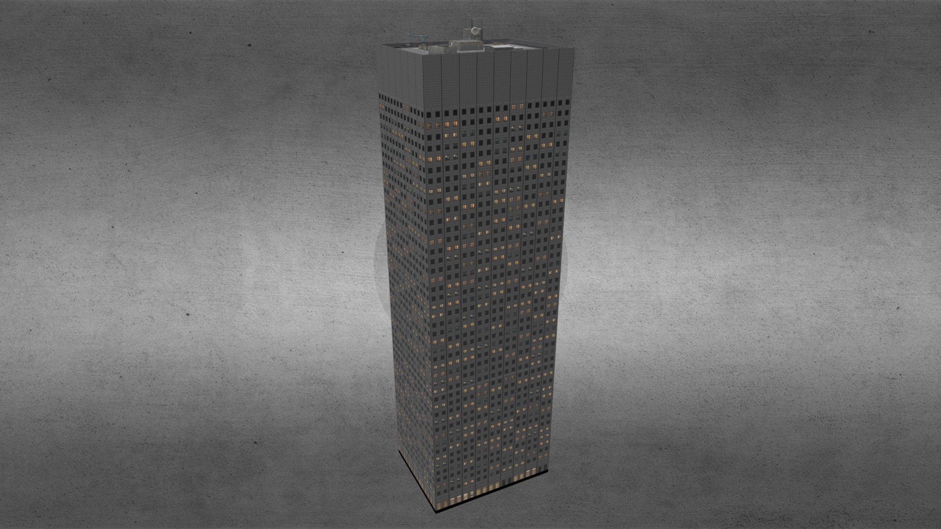 3D model Areva Tower – La défense / Paris - This is a 3D model of the Areva Tower - La défense / Paris. The 3D model is about a tall black tower.