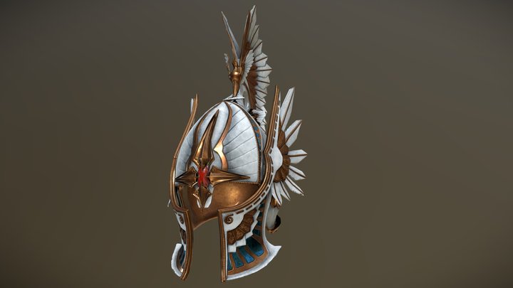 High Elf Helmet 3D Model