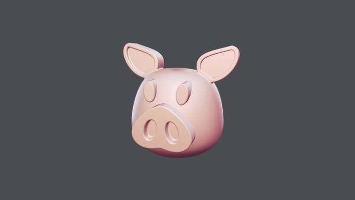 Pig Cast 3D Model
