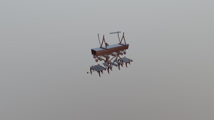 Cultivator Asse 3D Model