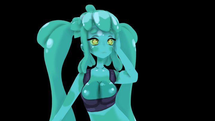 Slime Girl 3D Model