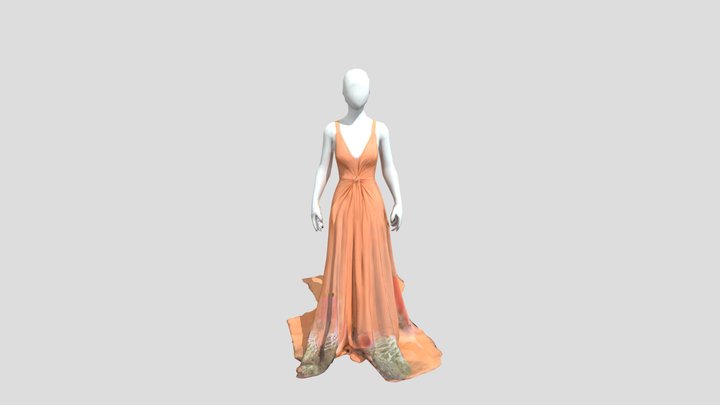Wild Muse - Fashion Model Dress 3D Model