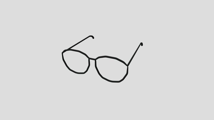 Black Glasses 3D Model