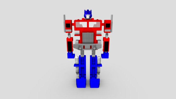 80's Optimus Prime 3D Model