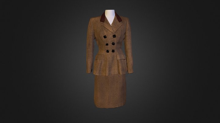 Robe Balanciaga Optimisée 3D Model