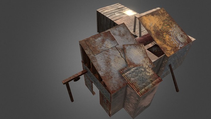 Junk Town Tile Set - Fallout Van Buren Dev 3D Model