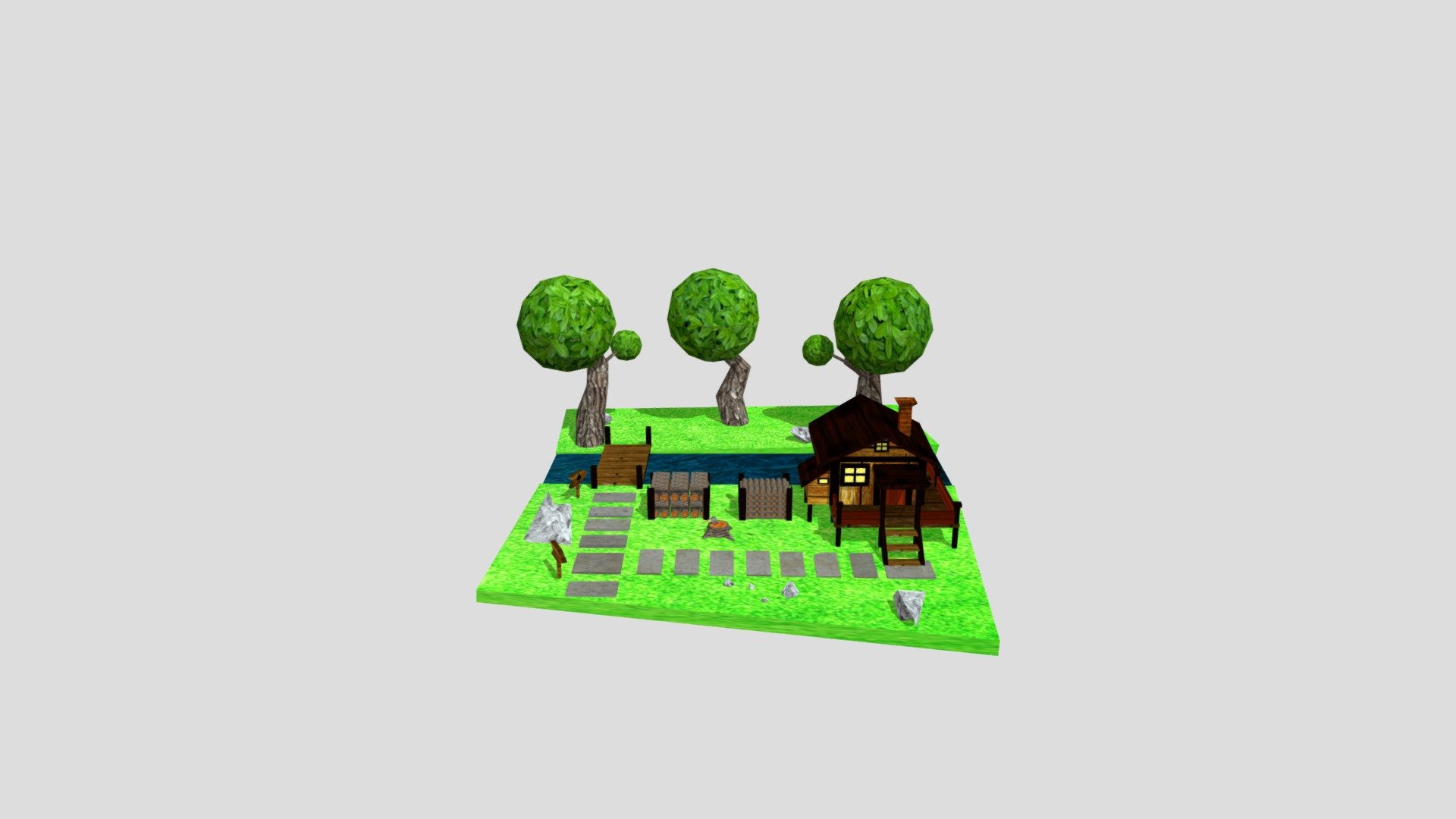 Lumber Jack by The Woods 3D model by Luccato [11c78b0] Sketchfab