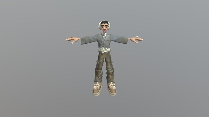 Handpainting Character Boy 3d Model 3D Model