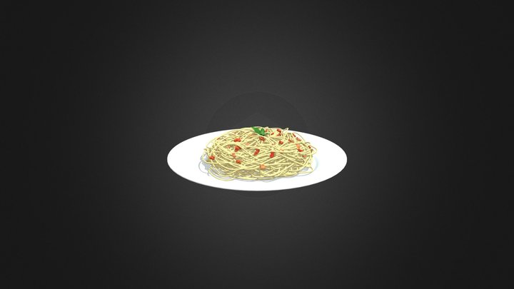 Spaghetti Carbonara 3D Model