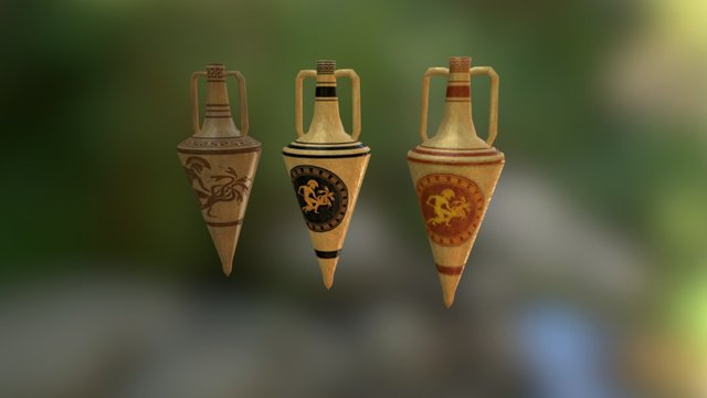 Ancient Amphoras 3D Model