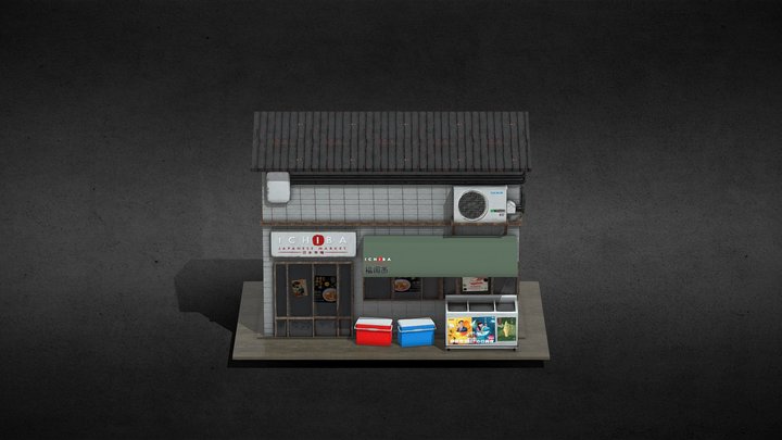 Japanese_ Market 3D Model