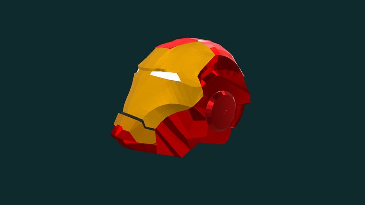 Iron Man's Mark III Helmet 3D Model