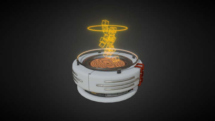 Hologram Fireplace/Space Heater 3D Model