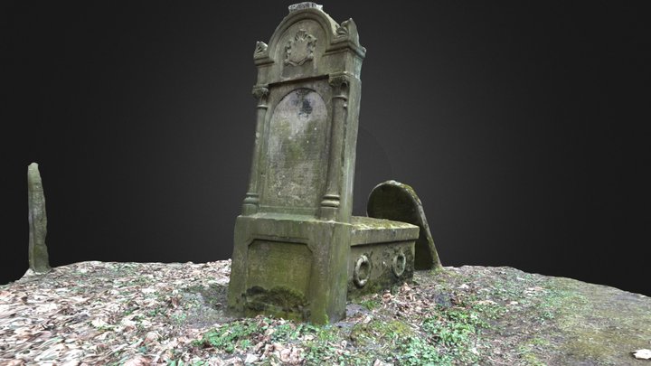 Jewish Cemetery Tombstone #2 3D Model