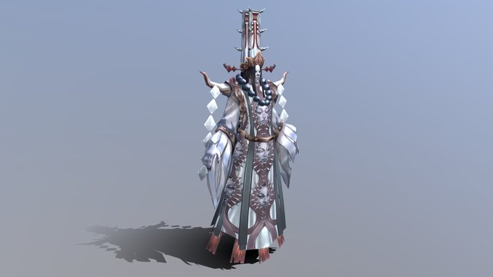 Chinese fantasy male character 3D Model