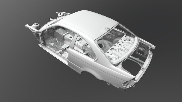 BMW 3-series E46 body / chassis 3D scan 3D Model