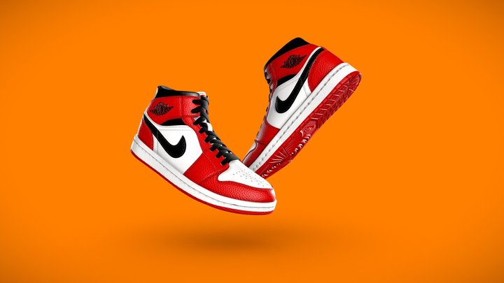 Air Jordan I Mid 3D Model