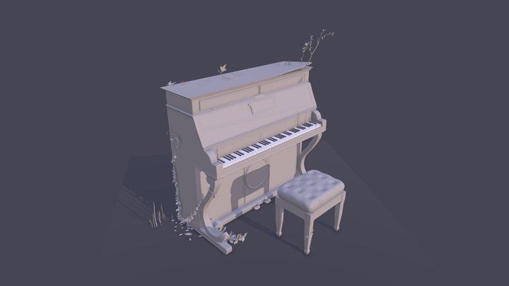 The Forgotten Piano 3D Model