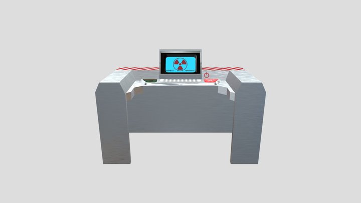 Flynn Cooper - Nuclear Computer Set-Up 3D Model