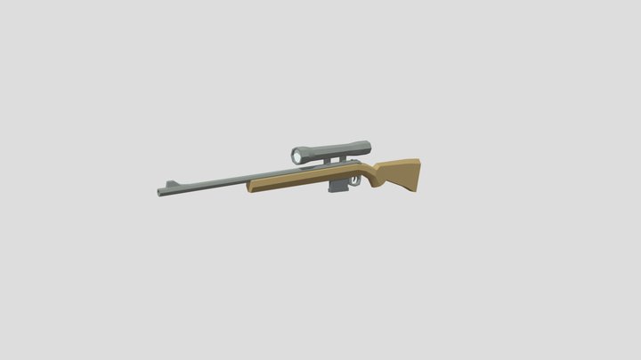 Low-poly Hunting Rifle