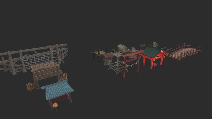 Japanese Object 3D Model