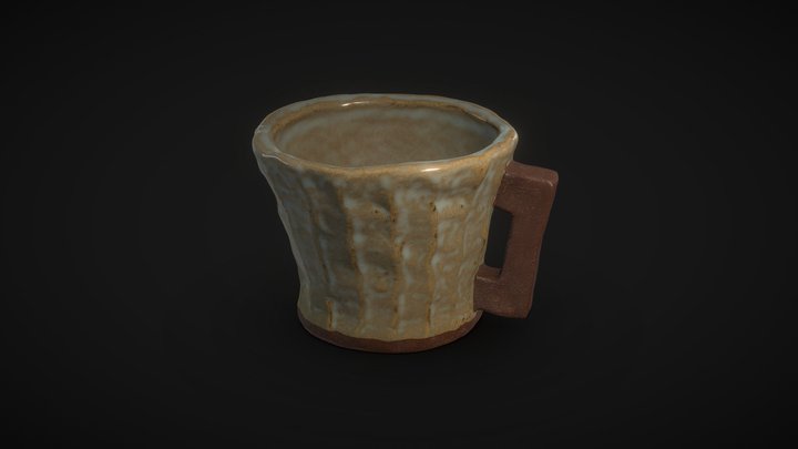 Ceramic cup by my grandfather 3D Model