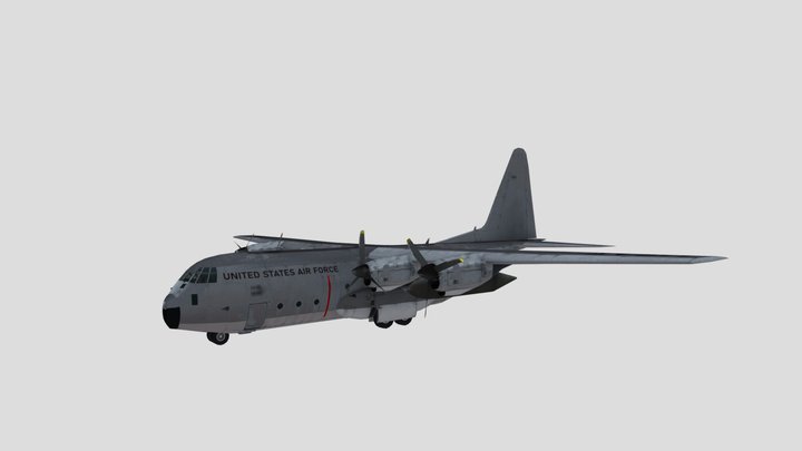 YC-130(Prototype of C-130) 3D Model